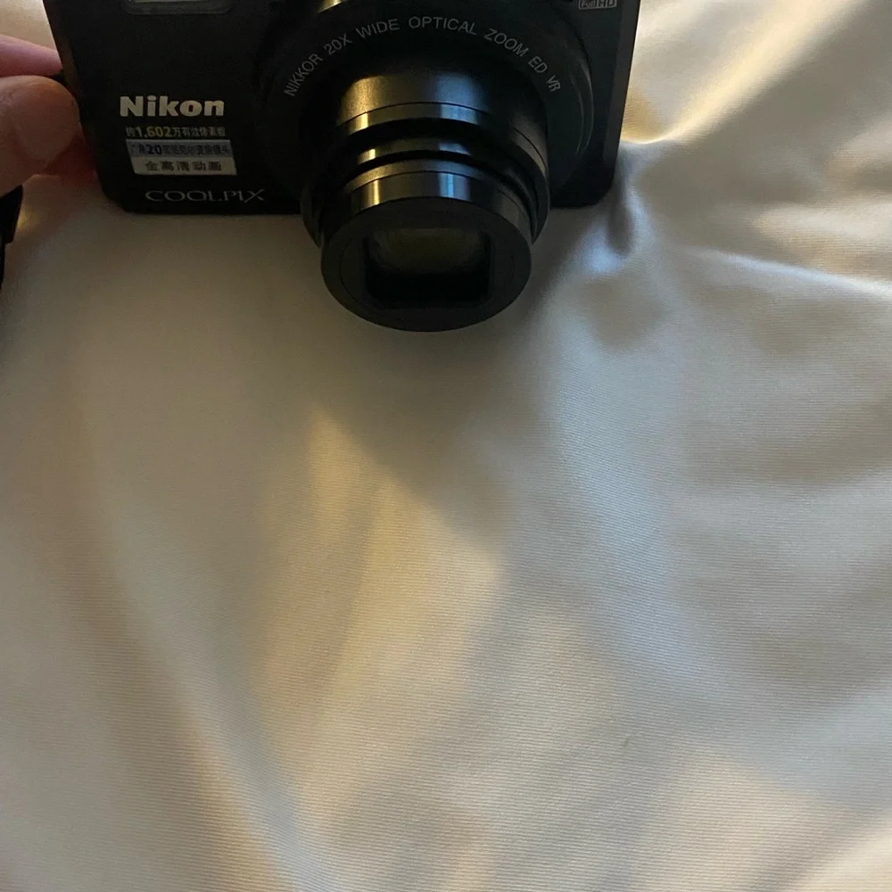 Nikon COOLPIX Black Digital Camera with 20x Optical Zoom